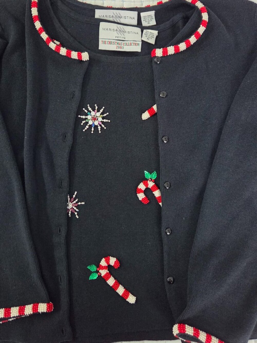 Marissa Christina Candy Cane Sweater & Tank Set PL